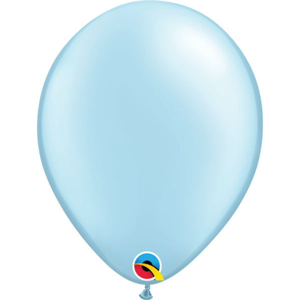  Pearl Light Blue 11in Latex Balloons 6 pieces
