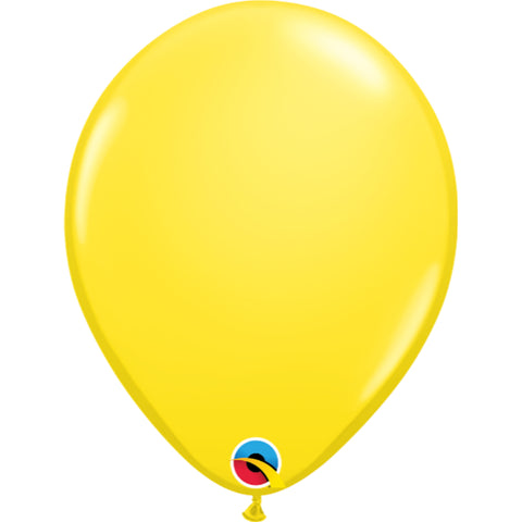  Yellow 11in Latex Balloons 6 pieces