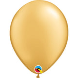  Gold 11in Latex Balloons 6 pieces