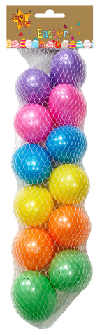 Easter Filler Eggs 6cm Pearl Colours 12Pcs/pack