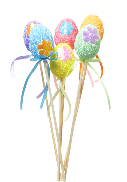 4cm Floral Egg Picks 12Pcs/pack