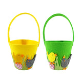 Easter Chick Felt Basket Assorted.