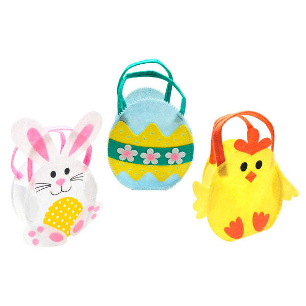 Easter Felt Basket Assorted