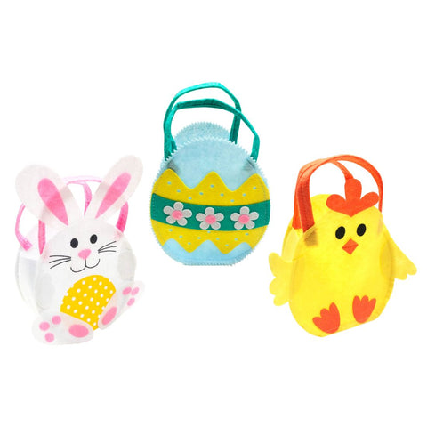Easter Felt Basket Assorted