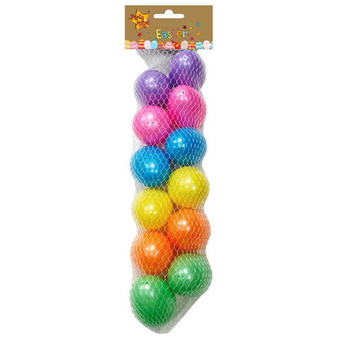 Easter Filler Eggs 6cm Pearl Colours 12Pcs/Pk