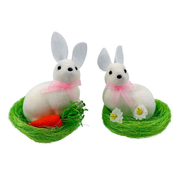 Easter Bunny Decoration 9cm 2Pcs/Pk