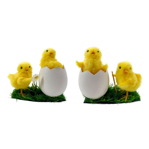 Easter Chicks Decoration 11cm Asst.