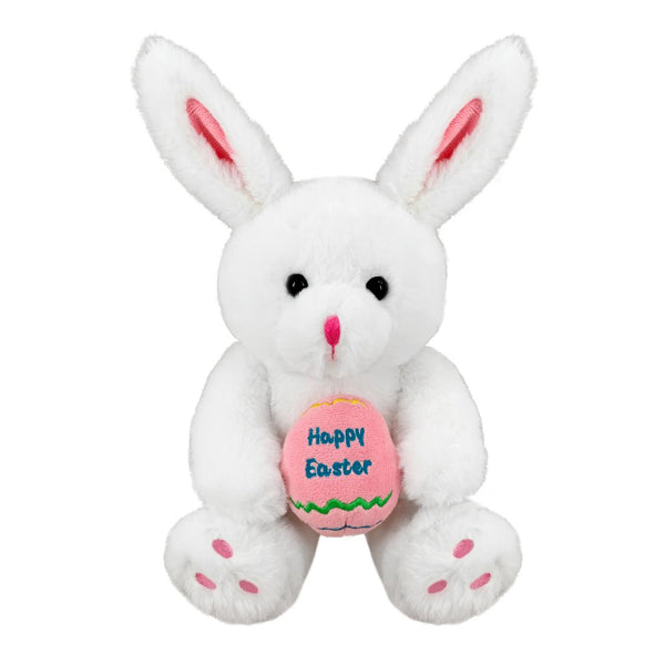 Bunny Soft Toy w/Egg White 23cm