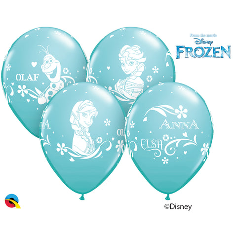  Anna, Elsa, & Olaf 12in Round 06 pieces Caribbean Blue