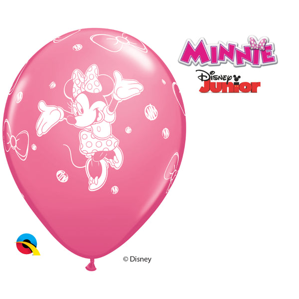  Dn Minnie 12In Round 06 pieces Rose