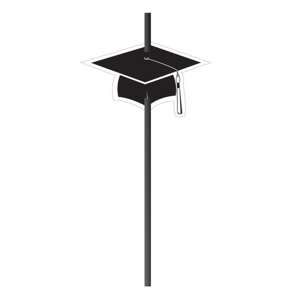 Straw With Grad Hat Attachement