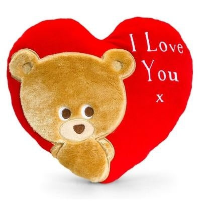  30cm Pipp The Bear Heart Cushion