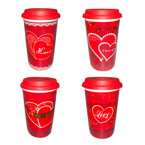  Valentine Mug With Lid 12.5cm