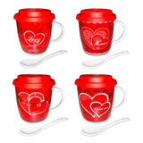  Valentine Mug With Spoon 9cm