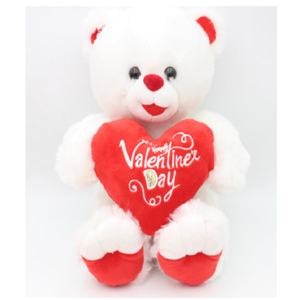 Valentine Plush Bear with Heart 30cm