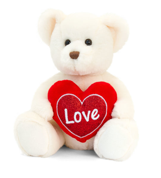 75cm Cream Chester Bear with Heart