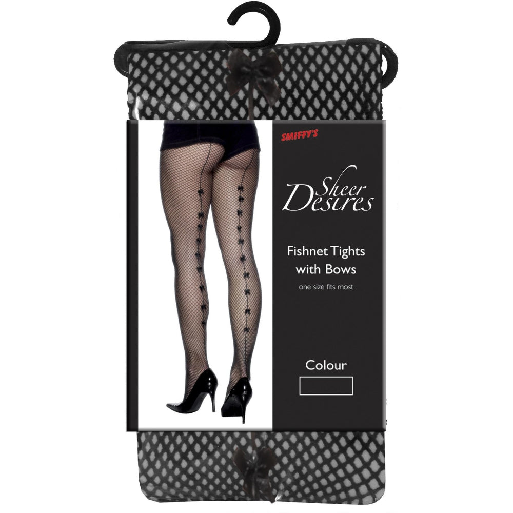 Fishnet Tights With Satin
