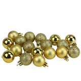 Christmas Balls Shiny Matt Glitter Silver 3Cm 36Pcs