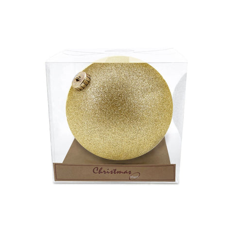Bauble Glitter Gold 15Cm 1Pc/Box