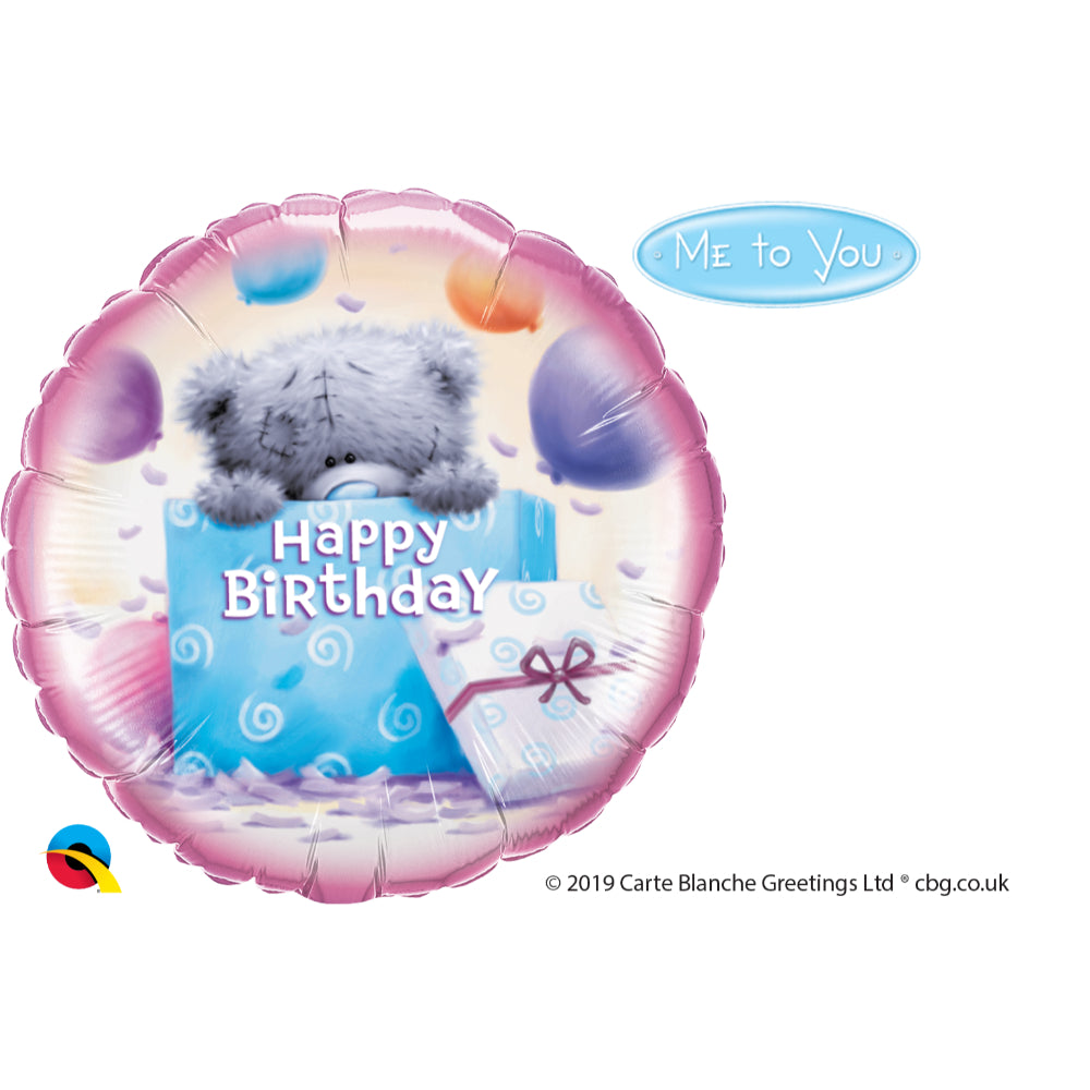 Tatty Teddy Birthday Present Round Foil Balloon