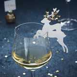  Reindeer Glass Decoration Gold 10ct