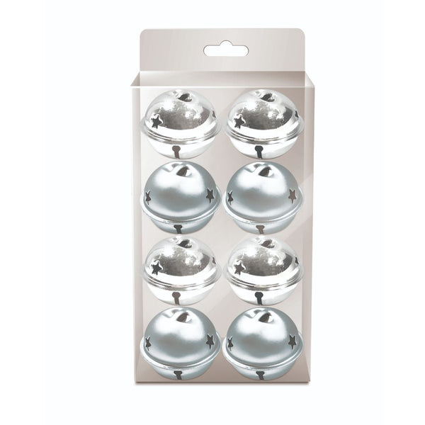 Silver Bells 4Cm 8Pcs