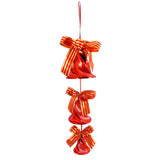 Christmas Bells Cluster Red 35Cm
