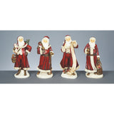 26Cm Traditional Santa 4 Asst