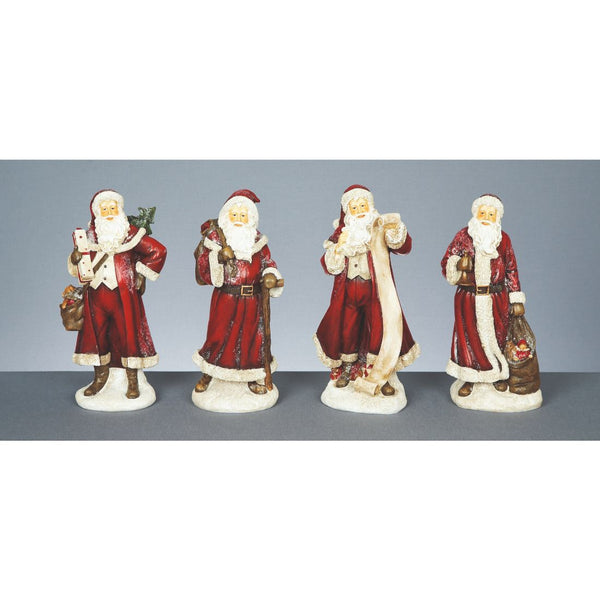 26Cm Traditional Santa 4 Asst