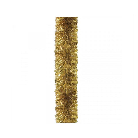 Tinsel Garland Thick 2Mx10Cm Gold