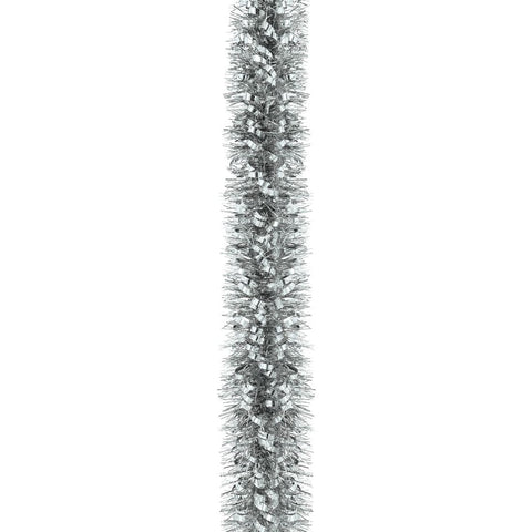 Christmas Tinsel Garland Silver 200X7Cm