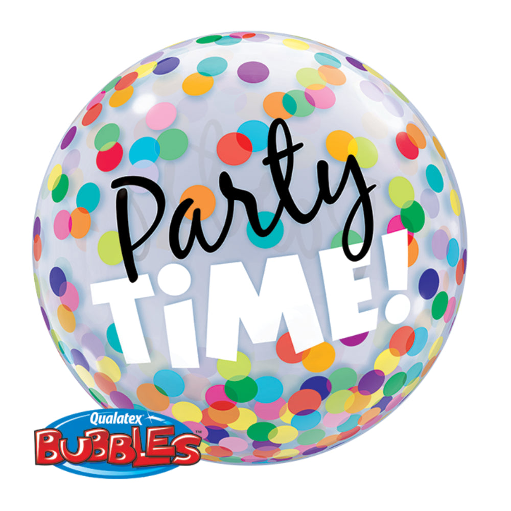  Party Time Colorful Dots Bubble Balloon 22in