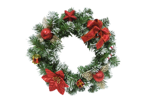 Red Decorated Wreath