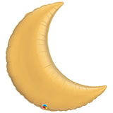 Crescent Moon Foil Metallic Gold 35in 1pc