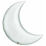 Crescent Moon Foil Silver 35in 1pc