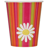 Daisy Stripe Cups