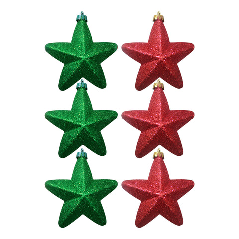 Hanging Star Assorted R/Gr Box