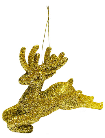 Hanging Deer Decoration Gold Box