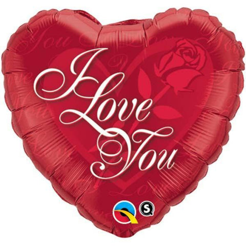 I Love You  Rose Foil Balloon