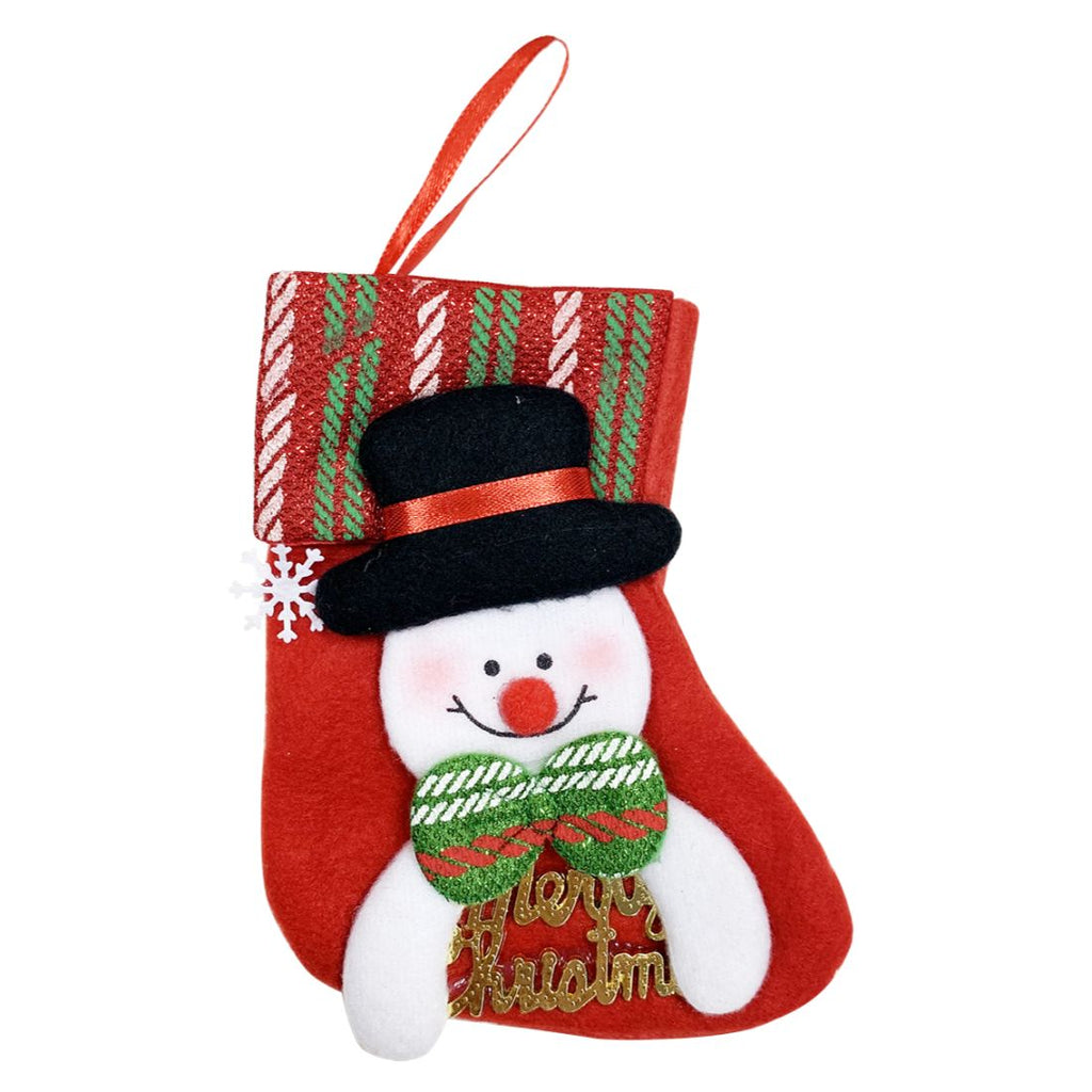 Christmas Mini Stocking Asst. 16Cm 3Ct