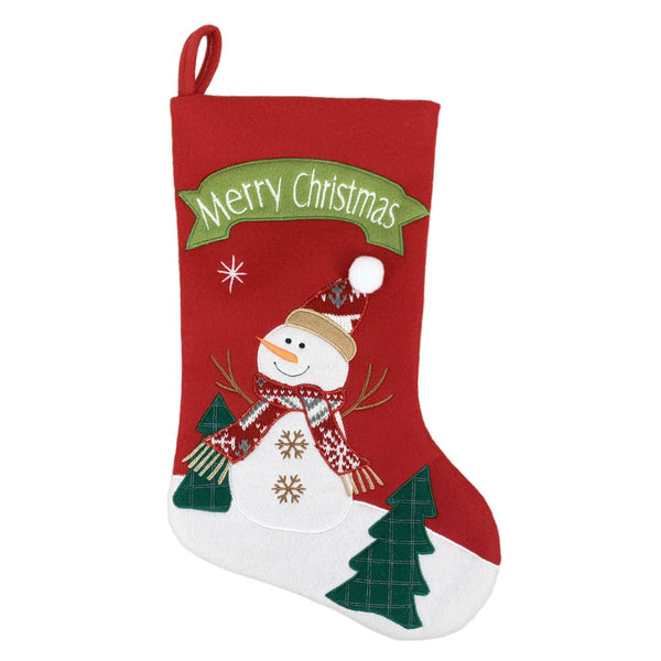 Snowman Stocking 46Cm