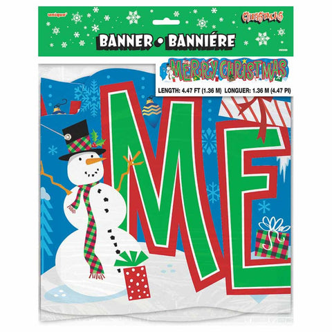 Giant Merry Christmas Jointed Banner 4.5Ft