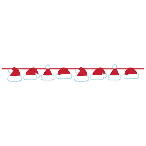  Santa Hats Ribbon Banner 