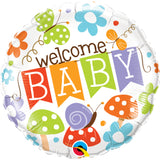 Welcome Baby Banner Garden Foil Balloon  