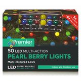 50 LED Pearl Lights, Multi-Action, Multi-Colour, 5m