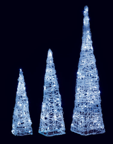 S3 Lit Soft Acrylic Pyramids