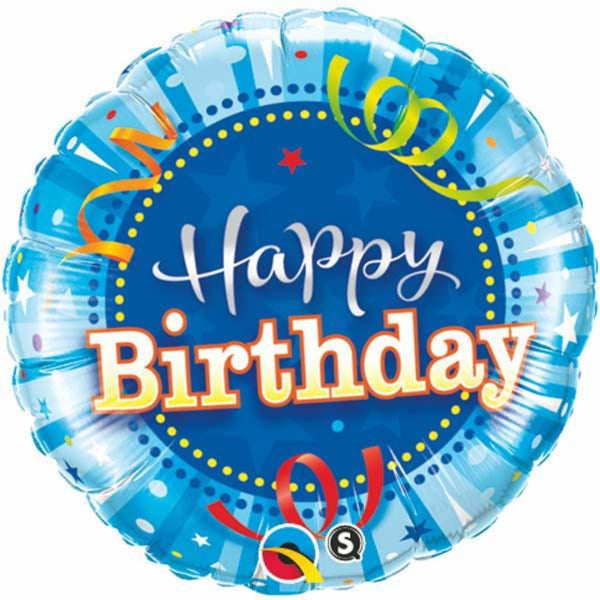Birthday Bright Round Foil Balloon
