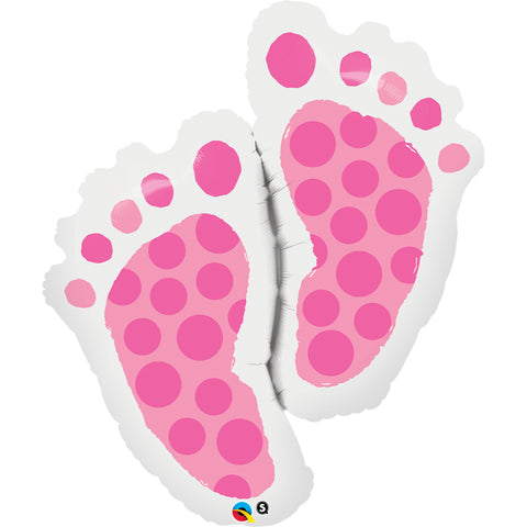 Baby Feet Pink Foil Balloon