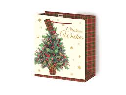  Traditional Tree & Wreath Large