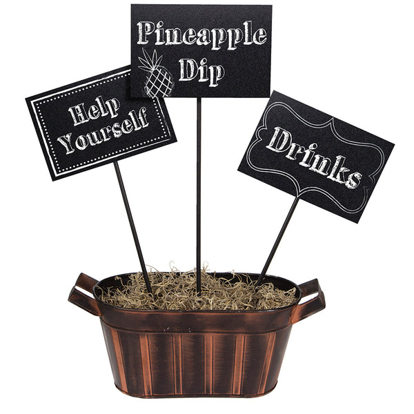 Chalkboard Program Centerpiece Sticks